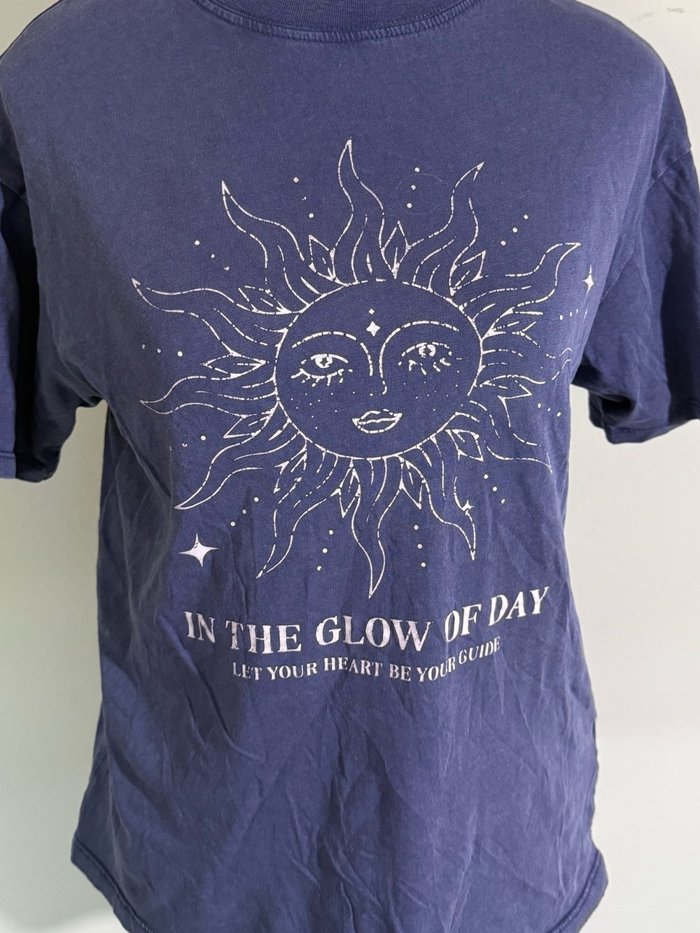 Streetwear Society Purple Sun Graphic Tee - White Print